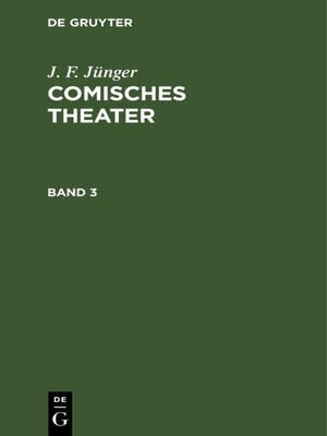 cover image of Comisches Theater. Band 3